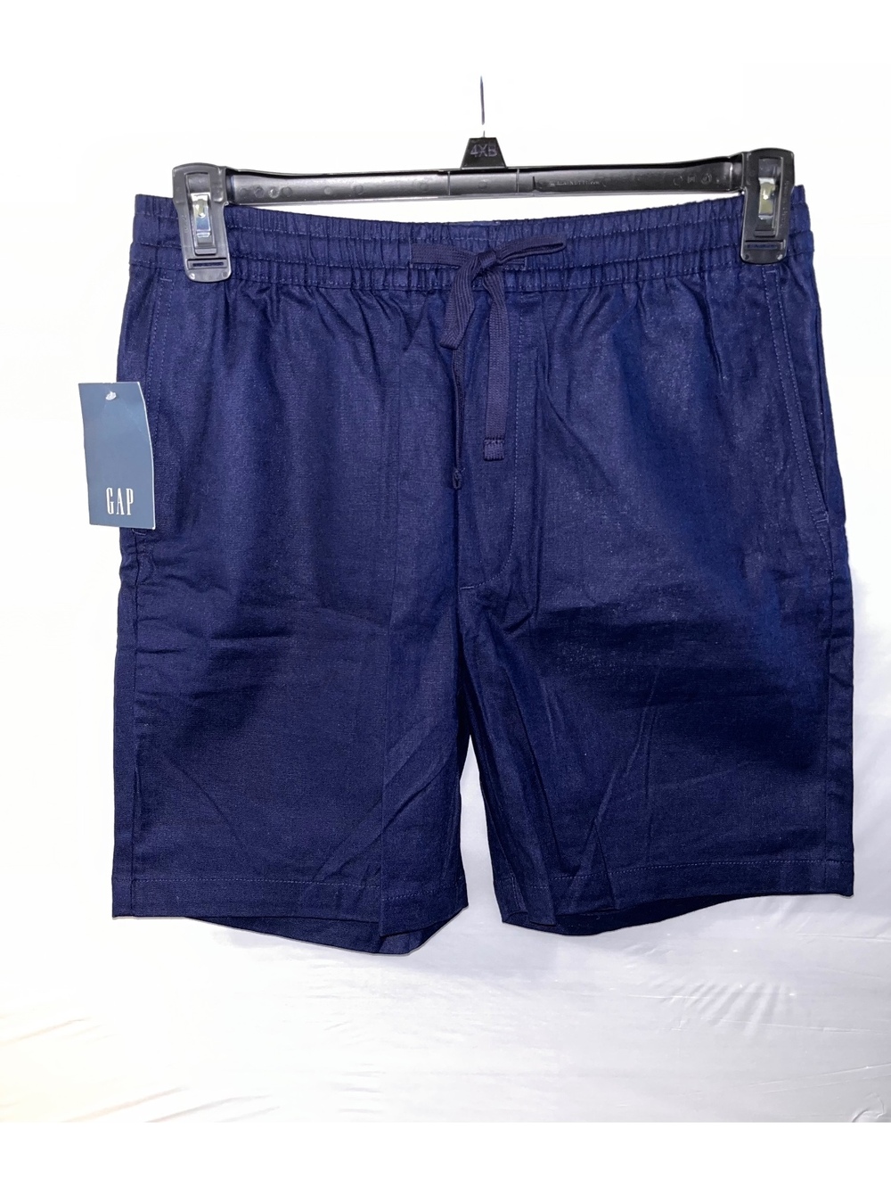 GAP Men's Pull On Linen Shorts Navy Blue Size Small